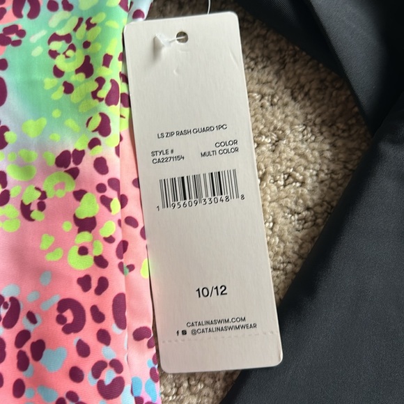 NWT Catalina rash guard swimsuit- 10/12 - Picture 2 of 5